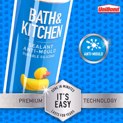 UniBond 2646081 Bath & Kitchen Sanitary sealant, Transparent