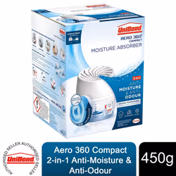 UniBond AERO 360 Compact Dehumidifier with Refill Tab, 450g