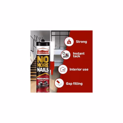 No More Nails Original, Heavy-Duty Mounting Adhesive, No Nails Strong Glue for Wood, Ceramic, Metal etc, White Instant