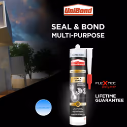 Unibond Seal & Bond Sealant Cartridge Translucent Adhesive, 291g