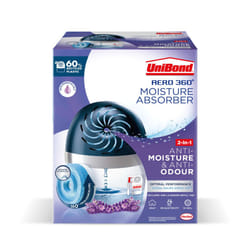 AERO 360Âº Lavender Moisture Absorber, 1 Device incl. 1 Lavender Refill Tab 450g, Ultra-Absorbent Dehumidifier, Helps to Prevent Condensation, Mould &