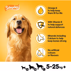 Pedigree Schmackos Multi Mix - Dog Treats in A Variety of Meat Flavours, 180 Strips, 9 x 144 g