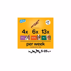 Rodeo - Dog treats with chicken, 123 g (Pack of 12)