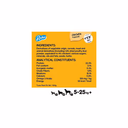 Rodeo - Dog treats with chicken, 123 g (Pack of 12)