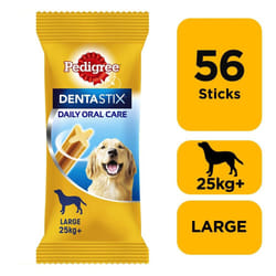 56 Pedigree Dentastix Daily Adult Large Dog Treats 56 Dental Sticks Dog Chews
