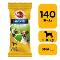 140 Pedigree Dentastix Daily Adult Small Dog Treats 140 Dental Sticks Dog Chews
