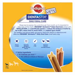 140 Pedigree Dentastix Daily Adult Small Dog Treats 140 Dental Sticks Dog Chews - Additional view 6