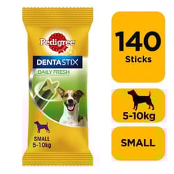 140 Pedigree Dentastix Fresh Adult Small Dog Treats 140 Dental Sticks Dog Chews