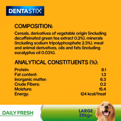 84 Pedigree Dentastix Fresh Adult Large Dog Treats 84 Dental Sticks Dog Chews - Additional view 8