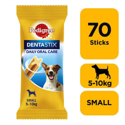 70 Pedigree Dentastix Daily Adult Small Dog Treats 70 Dental Sticks Dog Chews