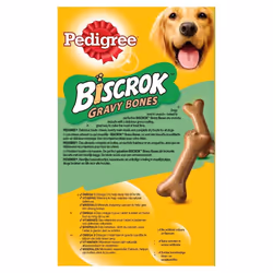 Pedigree Biscrok Gravy Bones Treats 4.8kg (12x400g Packs) Bulk Dog Biscuits