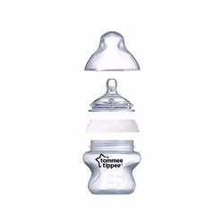 Tommee Tippee Closer to Nature Silicone Baby Bottle Teats, Slow-Flow, Pack of 2
