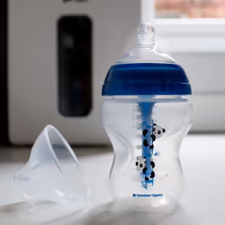 Tommee Tippee Baby Bottles 260ml Advanced Anti-Colic Blue Pack of 3