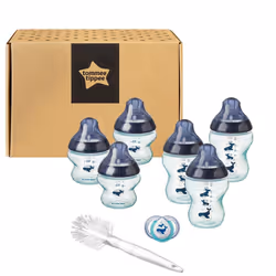 Tommee Tippee Newborn Baby Bottles 150&260ml Anti-colic Starter Set Teats Brush