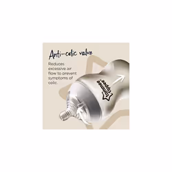 Closer to Nature Baby Bottles, Slow-Flow Breast-Like Teat with Anti-Colic Valve, 260ml, Pack of 6, Mixed Colours - Additional view 6