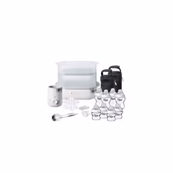 Tommee Tippee Steriliser, Warmer and 8x Bottles Complete Feeding Set, White
