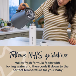 Tommee Tippee GoPrep Formula Feed Maker Set, Prepares The Perfect Formula Baby Bottle in 2 Minutes, Portable, Hot and Cool Flasks