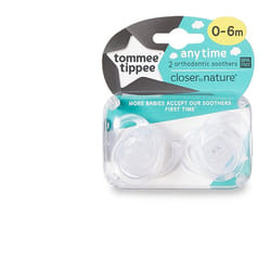 Tommee Tippee Any Time Classic baby pacifier Silicone Transparent
