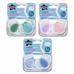 Baby Dummy Soothers Dummies Nighttime Orthodontic Assorted 2-Pack 18-36m