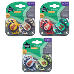 Tommee Tippee 18-36 Months Closer to Nature Fun Style Orthodontic Soothers, Pack of 2