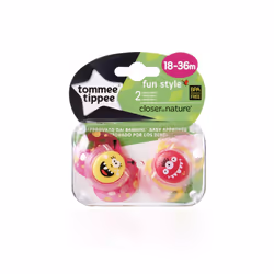 Tommee Tippee Fun Style, Classic baby pacifier, Orthodontic, Silicone