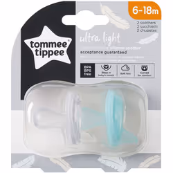 Tommee Tippee 2X Comforter Silicone Ultra-Light 6-18 Months - 2 Count
