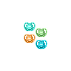 Ultra-Light Silicone Soother, Symmetrical Orthodontic Design, BPA-Free, One-Piece Design, 18-36m, Pack of 4 Dummies