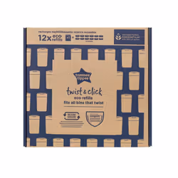 Tommee Tippee Twist and Click Advanced Nappy Bin Eco Refills Pack of 12