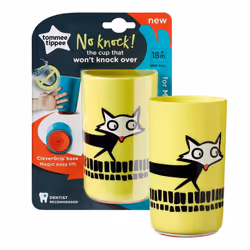 Tommee Tippee No Knock Cup, Large, 18 months, Yellow, 1 Pack