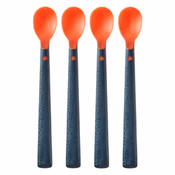 Tommee Tippee Weaning Spoons Heat Sense With Long Anti-Slip Handles 4m+ 4 Pack