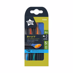 Tommee Tippee Easigrip Self-Feeding Weaning Spoons Chunky Handles 6m+ 5 Pack