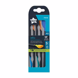 Tommee Tippee?Softee Weaning Spoons with Long Anti-Slip Handles 4m+ Pack of 5