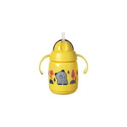 Tommee Tippee Superstar Weighted Straw Cup for Toddlers with INTELLIVALVE 100% Leak and Shake-Proof Technology and Hygienic BACSHIELD Antiba