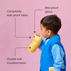 Tommee Tippee Insulated Sporty Bottle  9oz  No Spill Toddler Water Bottle For 12 months +  Two-Piece Valve Helps Stop Spills  Pack of 2  Green and Red
