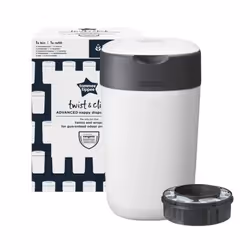 Sangenic 250790309, Dry diaper pail, White, Plastic, Monochromatic