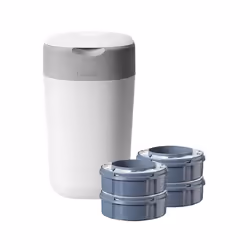 Poubelle Ã  Couches Twist & Click + 4 Recharges Tommee Tippee