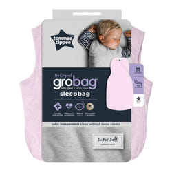 Tommee Tippee Baby Sleeping Bag The Original Grobag Easy Swaddle 0-3m Pink Marl