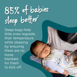 Tommeeâ¯Tippeeâ¯Baby Sleep Bag for Newborns, The Originalâ¯Grobag Swaddle Bag, Hip-Healthy Design, Soft Cotton-Rich Fabric, 0-3m,...