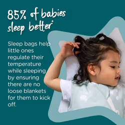 Tommeeâ¯Tippeeâ¯Baby Sleep Bag, The Originalâ¯Grobag, Hip-Healthy Design, Soft Cotton-Rich Fabric, 6-18m, 2.5 TOG), Sleeping Pip