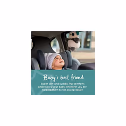 Mini Travel Sleep Aid with White Noise, CrySensor, USB-Rechargeable and Machine Washable, Pip The Panda