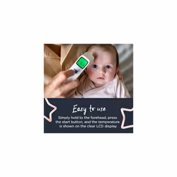 Tommee Tippee NoTouch Infrared Forehead Digital Thermometer, Essentials for Newborn Baby, 1 Second Instant Readings in C or F, 0m