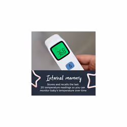 Tommee Tippee NoTouch Infrared Forehead Digital Thermometer, Essentials for Newborn Baby, 1 Second Instant Readings in C or F, 0m
