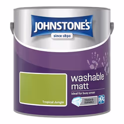 Johnstones Washable Matt Wall Emulsion Paint 2.5l Tropical Jungle