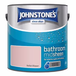 Johnstones Bathroom Mid Sheen Wall Ceiling Emulsion Paint 2.5l Ballet Slipper