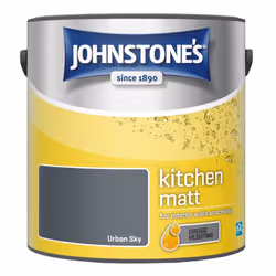 Johnstones Kitchen Matt Wall Ceiling Emulsion Paint 2.5l Urban Sky