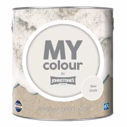 Johnstones My Colour Durable Matt Wall Emulsion Paint 2.5l New Chalk
