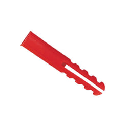 Rawlplug Red Plastic Plugs Screw Size No.6-12 (10 x Card of 100) RAW67134