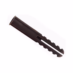 Rawlplug Brown Plastic Plugs Screw Size No.10-14 (10 x Card of 100) RAW67233