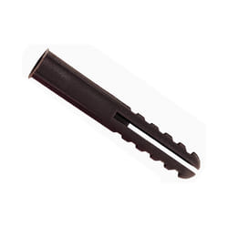 Rawlplug Brown Plastic Plugs Screw Size No.10-14 (10 x Card of 100) RAW67233