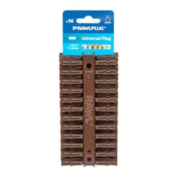 Rawlplug RAW68560 Brown Uno Plugs 7mm x 30mm Card of 96